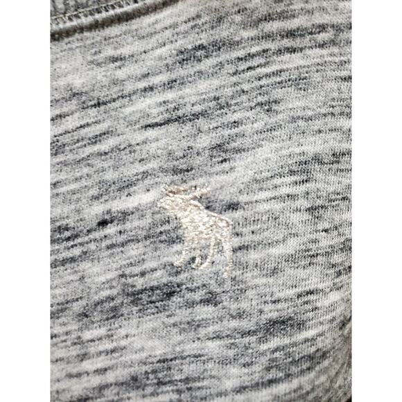 Abercrombie Women's Gray Cotton Round Neck Long Sleeve Pullover Knit Sweater S - Picture 3 of 13